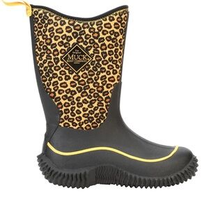 MUCK RUBBER BOOTS “Hale” in Cheetah Print. Insulated and Waterproof. Size 12
